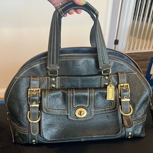 Leather Coach Handbag